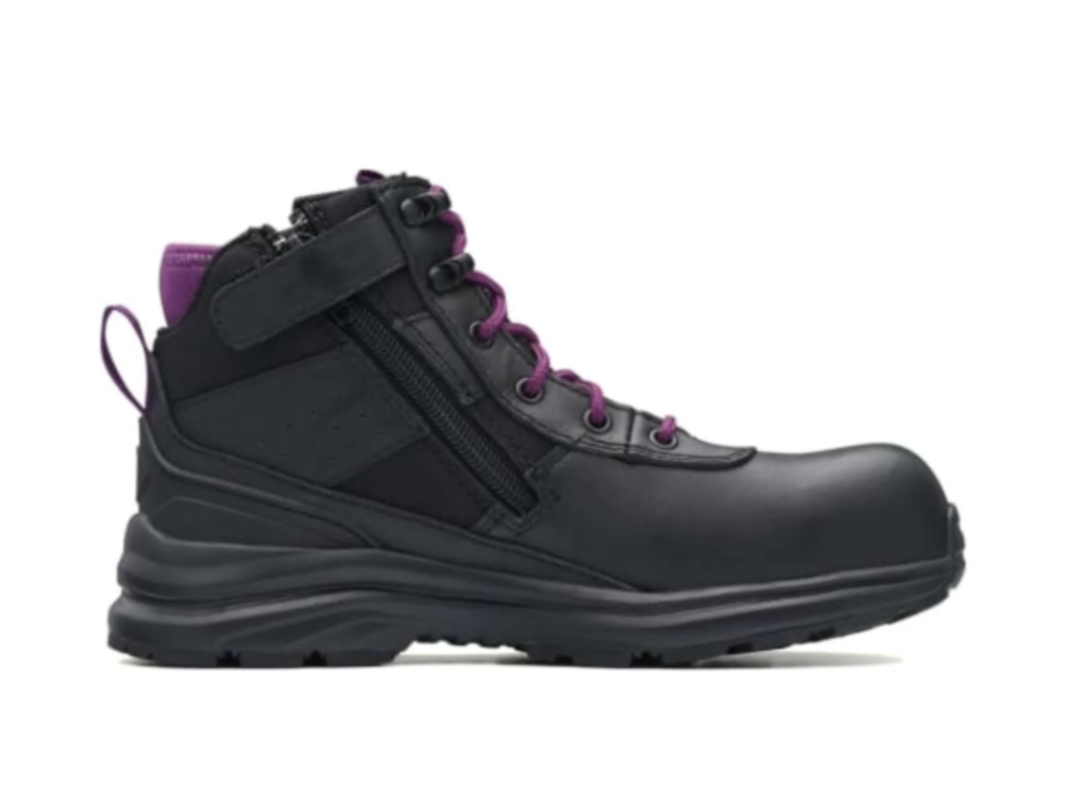 BLUNDSTONE 887 Black hiker, water-resistant leather, lightweight, composite cap image 1